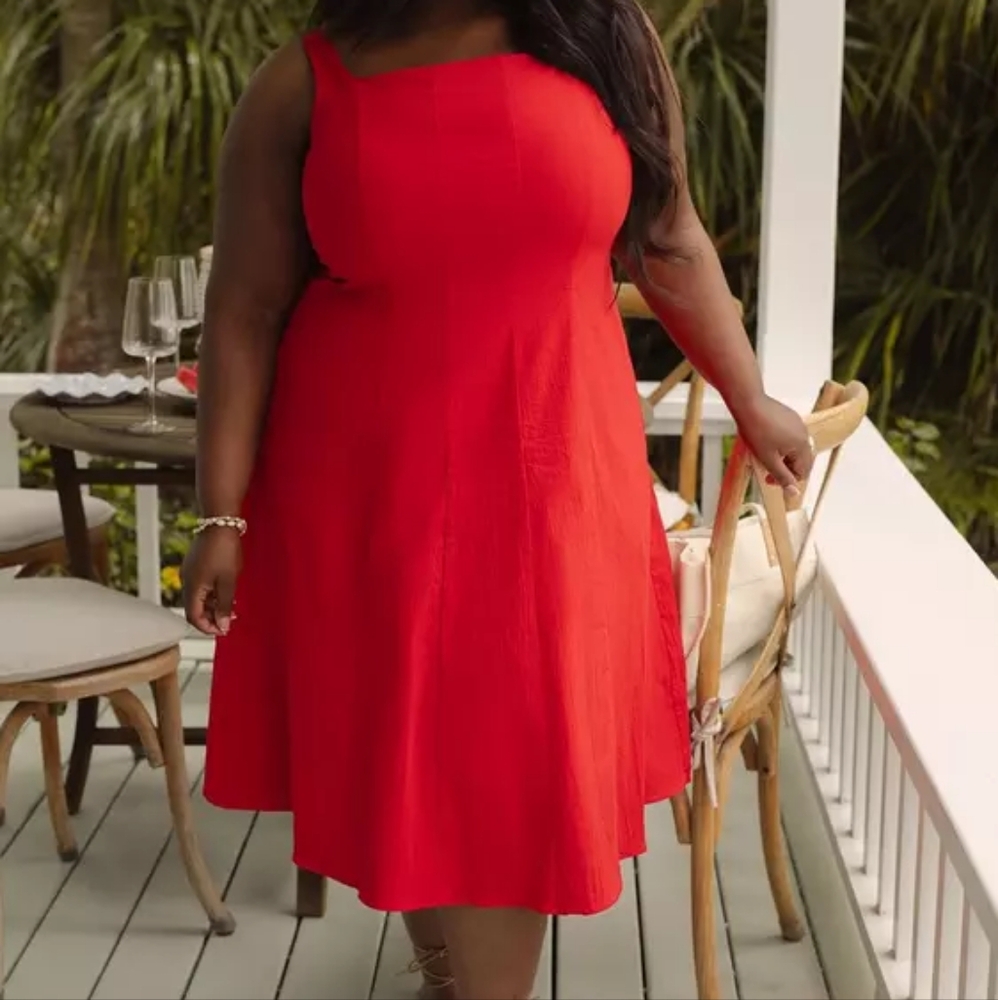 NWT Torrid Red A Line Dress